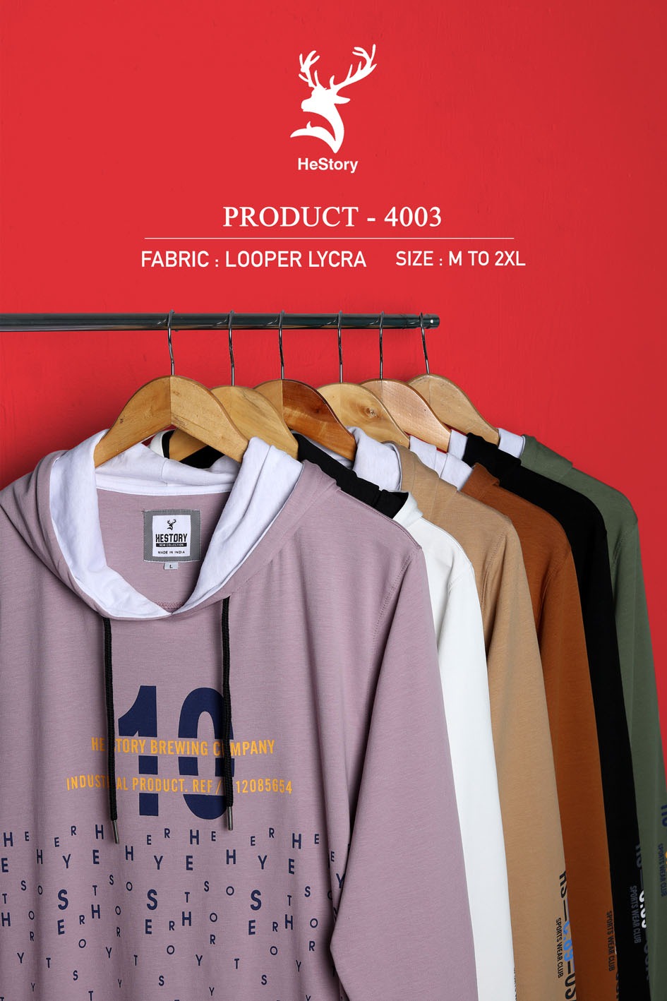 Hestory Hoodies 4003