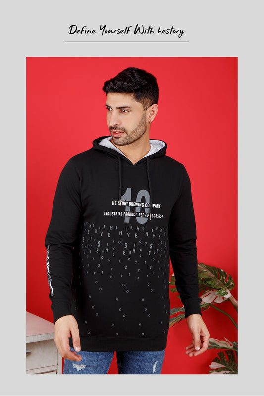 Hestory Hoodies 4003 Black