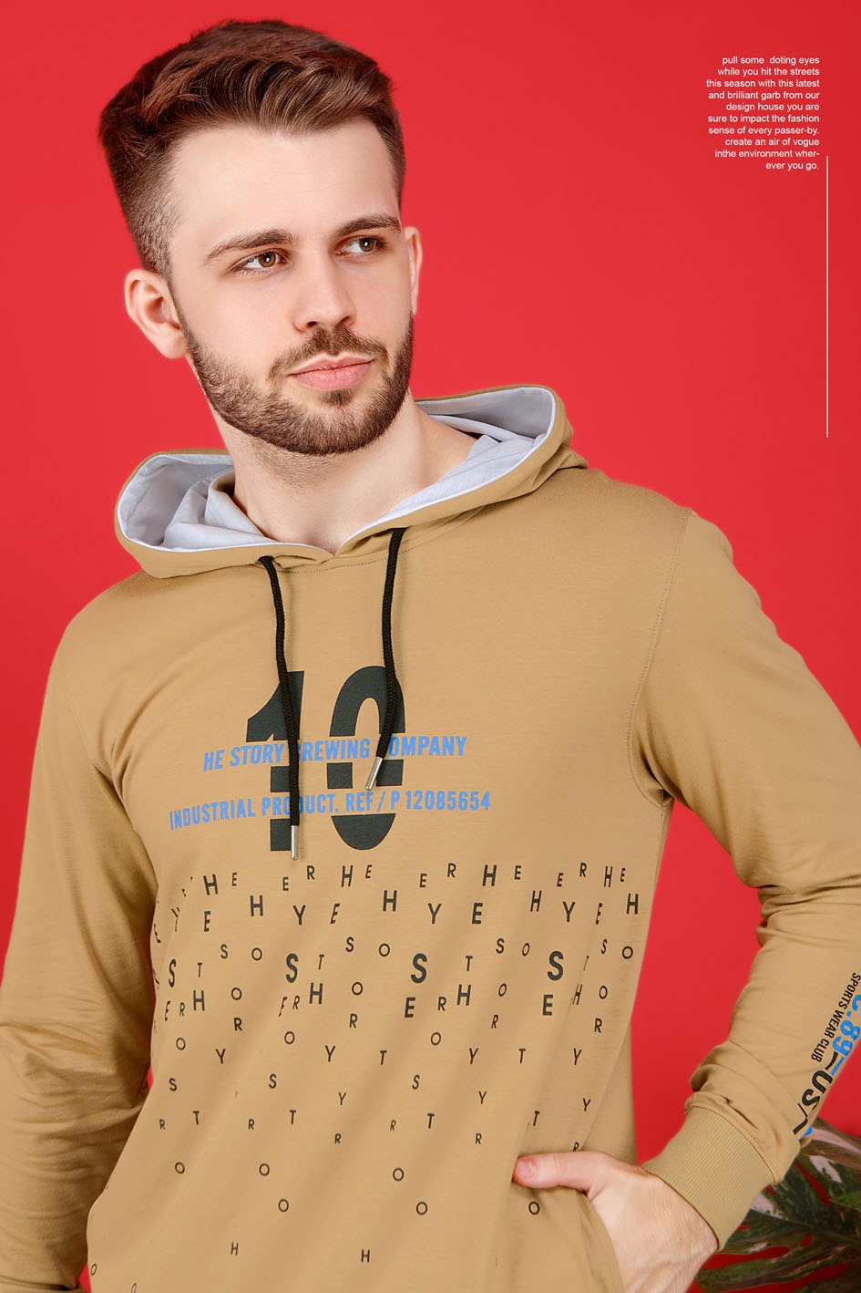 Hestory Hoodies 4003  Brown