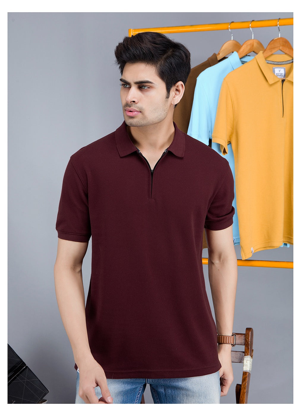 Hestory Summer Polo Maroon