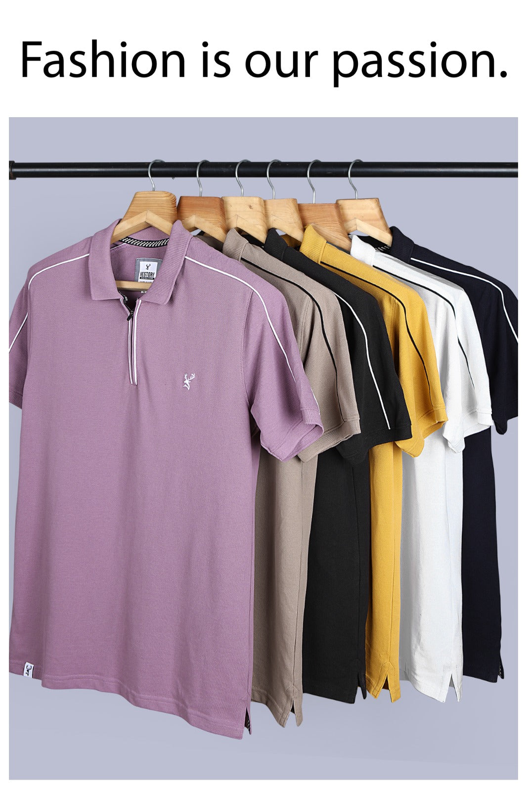 Hestory Plain Polo Lavender