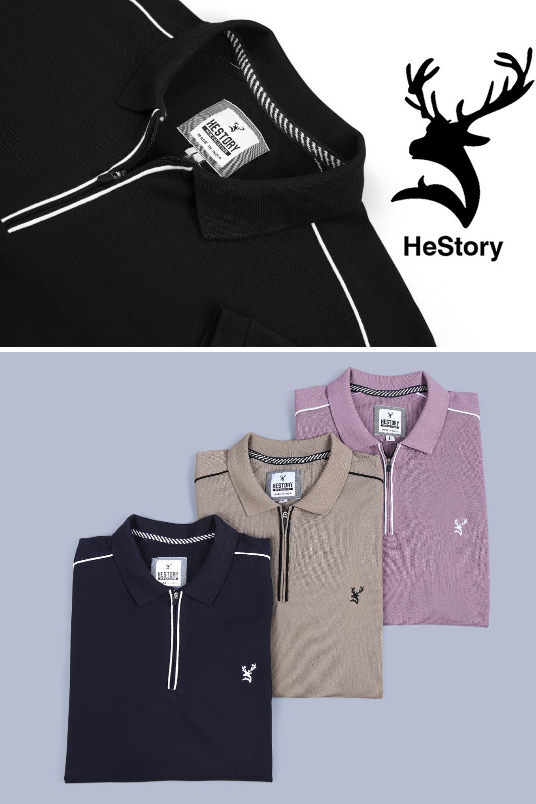 Hestory Plain Polo Lavender