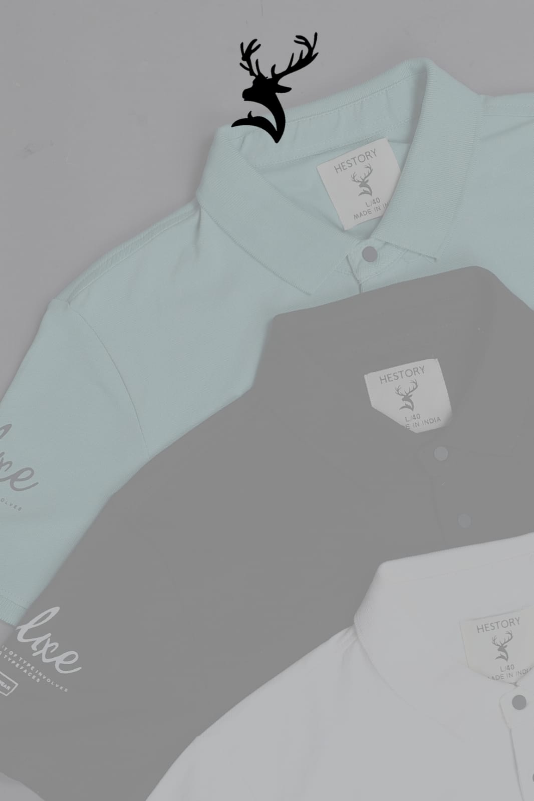 Matty Lycra Polo Neck T-Shirt  Aqua Blue 1136